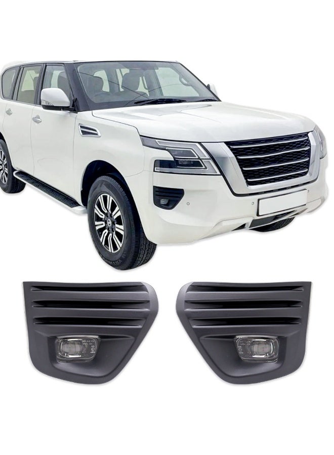 DLAA Pack of 2 Front NS1891L LED Fog Lamp with Black Cover Wires & Switch Suitable for Patrol 2020 | 1 Year International Warranty - Image 1